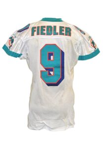 11/4/2001 Jay Fiedler Miami Dolphins Game-Used Home Jersey