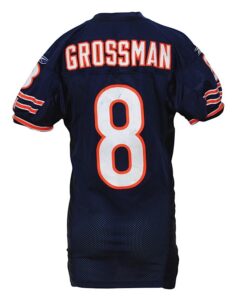 11/5/2006 Rex Grossman Chicago Bears Game-Used Home Uniform