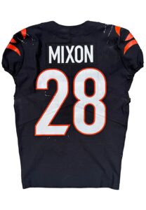 11/5/2023 Joe Mixon Cincinnati Bengals Game-Used Jersey