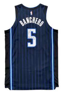 11/7/2022 Paolo Banchero Orlando Magic Rookie Game-Used & Signed Jersey