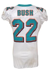 12/11/2011 Reggie Bush Miami Dolphins Game-Used Road Jersey