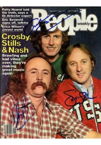 12/12/1977 “Crosby Stills & Nash” Autographed “People Weekly” Magazine