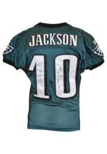 12/12/2010 DeSean Jackson Philadelphia Eagles Game-Used & Autographed Road Jersey With Towel