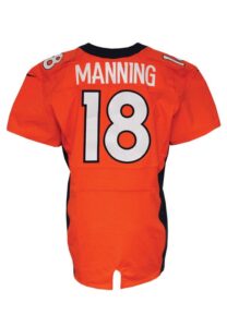 12/12/2013 Peyton Manning Denver Broncos Game-Used Road Jersey