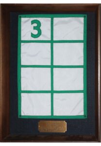 12/13/1991 Dennis Johnson Night Boston Garden No. 3 Retirement Plaque