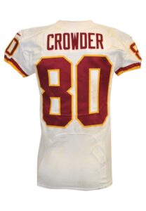 12/13/2015 Jamison Crowder Washington Redskins Game-Used Road Jersey