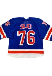 12/15/15 Brady Skjei NY Rangers NHL Debut Game-Used Jersey