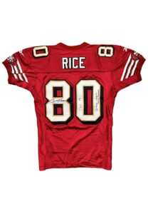 12/15/1997 Jerry Rice SF 49ers Game-Used & Signed “Return Game” Jersey