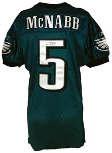 12/16/07 Donovan McNabb Philadelphia Eagles Game-Used & Autographed Home Jersey