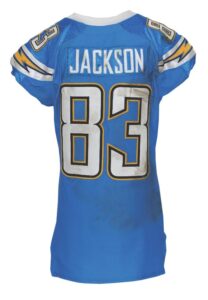 12/16/2010 Vincent Jackson San Diego Chargers Game-Used Powder Blue Home Jersey