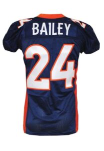 12/18/2011 Champ Bailey Denver Broncos Game-Used Home Jersey