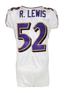 12/18/2011 Ray Lewis Baltimore Ravens Game-Used Road Jersey