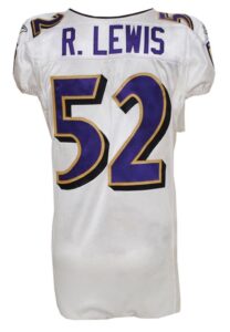 12/18/2011 Ray Lewis Baltimore Ravens Game-Used Road Jersey