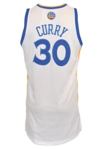 12/19/2013 Stephen Curry Golden State Warriors Game-Used Home Jersey