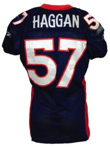 12/20/2009 Mario Haggan Denver Broncos Game-Used Home Jersey