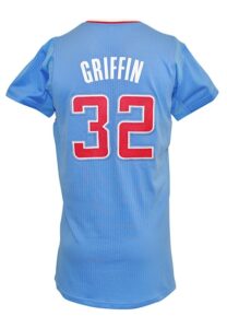 12/22/13 Blake Griffin Los Angeles Clippers Game-Used Powder Blue Road Jersey 