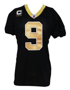 12/23/2007 Drew Brees New Orleans Saints Game-Used Home Jersey