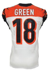 12/23/2012 A.J. Green Cincinnati Bengals Game-Used Road Jersey