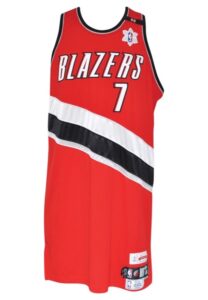 12/25/2008 Brandon Roy Portland Trail Blazers Game-Used & Autographed Christmas Day Road Jersey