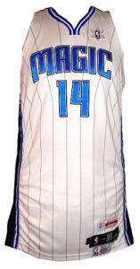 12/25/2008 Jameer Nelson Orlando Magic Game-Used Home Christmas Day Jersey