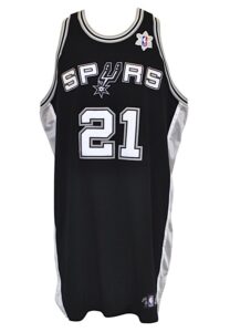 12/25/2008 Tim Duncan San Antonio Spurs Christmas Day Game-Issued Road Jersey