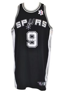 12/25/2008 Tony Parker San Antonio Spurs Christmas Day Game-Issued & Autographed Road Jersey