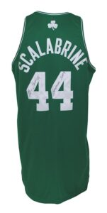 12/25/2009 Brian Scalabrine Boston Celtics Game-Used & Autographed Christmas Day Road Jersey