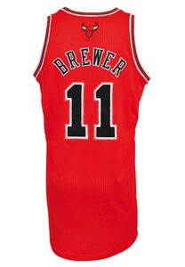 12/25/2010 Ronnie Brewer Chicago Bulls Game-Used Christmas Day Road Jersey