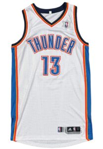 12/25/2011 James Harden Oklahoma City Thunder Christmas Day Game-Used Jersey