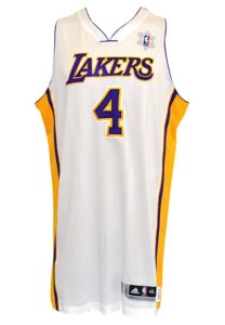 12/25/2011 Luke Walton Los Angeles Lakers Christmas Day Game-Used Sunday Alternate Jersey (MeiGray)