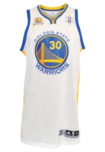 12/25/2011 Stephen Curry Golden State Warriors Game-Used Christmas Day Home Jersey