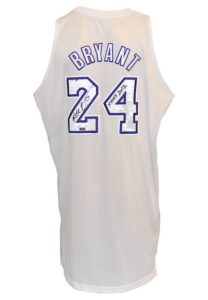 12/25/2012 Kobe Bryant Los Angeles Lakers Christmas Day Game-Used & Autographed Home Uniform (2)(Full JSA LOA • Panini LOA • Photo-Matched • 34-Point Performance)