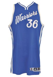 12/25/2015 Kevon Looney Golden State Warriors Game-Issued Christmas Day Home Jersey