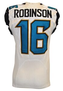 12/27/2015 Denard Robinson Jacksonville Jaguars Game-Used Road Jersey