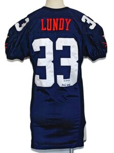 12/29/2002 Wali Lundy Virginia Cavaliers Game-Used Continental Tire Bowl Home Jersey