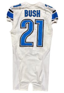 12/29/2013 Reggie Bush Detroit Lions Game-Used Road Jersey