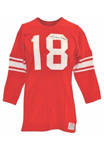 12/30/1961 Roman Gabriel North Carolina State Wolfpack East-West Shrine Game-Used & Dual-Autographed Durene Jersey