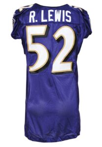 12/5/2010 Ray Lewis Baltimore Ravens Game-Used Home Jersey