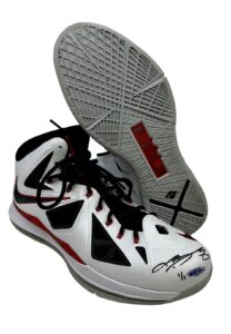 12/8/2012 LeBron James Miami Heat Game-Used & Signed Promo Sample Shoes