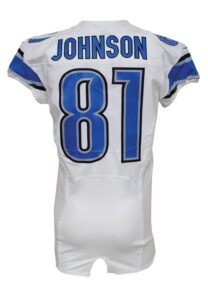 12/8/2013 Calvin Johnson Detroit Lions Game-Used Road Jersey