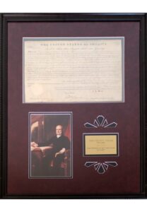 1827 John Quincy Adams Autographed Land Grants