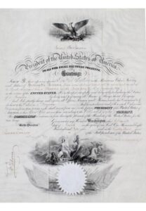 1859 James Buchanan Autographed Presidential Document