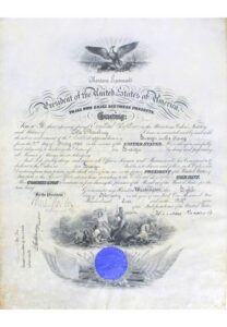 1905 Theodore Roosevelt Autographed Presidential Document