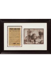 1906 San Francisco Earthquake “Kill Order” Handbill By Mayor E.E. Schmitz Framed Display