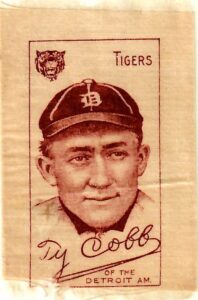 1909 Ty Cobb Detroit Tigers Original S74 Silk Card