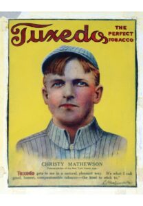 1910 Christy Mathewson “Tuxedo” Tobacco Box Top