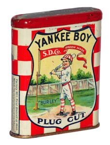 1910 Yankee Boy Baseball Tobacco Tin