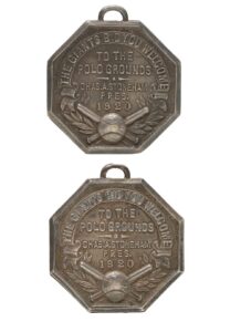 1920 New York Giants Silver Season Passes