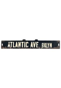 1920s Brooklyn Atlantic Avenue Street Sign