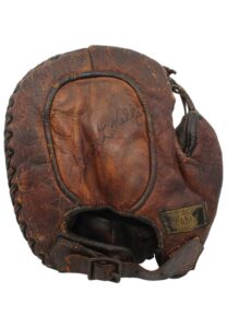 1920s George “High Pockets” Kelly Game-Used & Autographed Glove